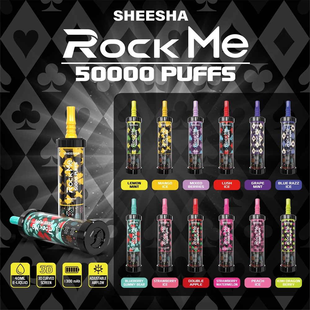 ROCKME SHEESHA 50K Puffs Latest Original LCD Display Disposable Vape Pen product image