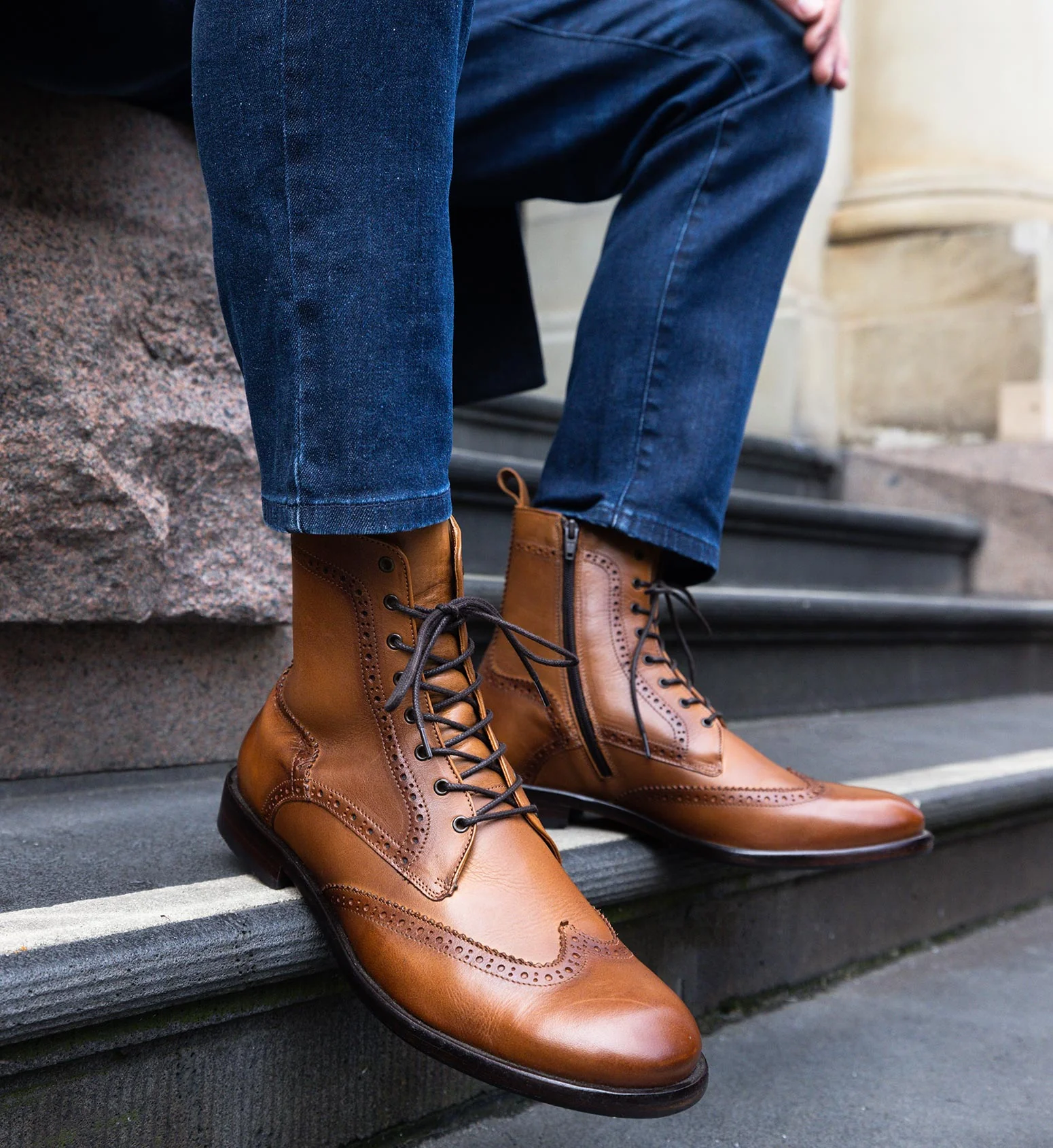 Manganese 2 Tan Leather Boots