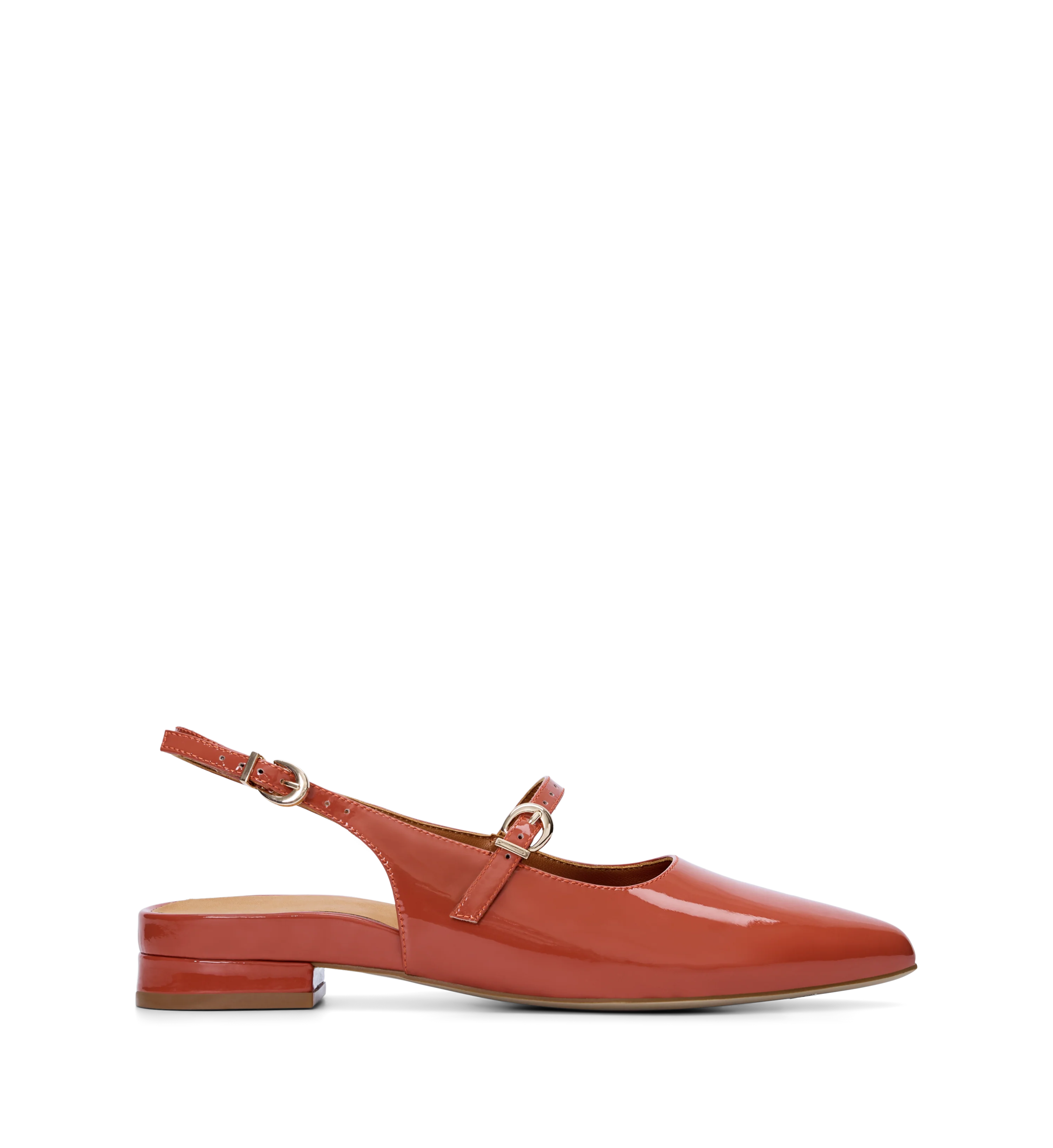 Mountaingem Terracotta Patent Leather Flats