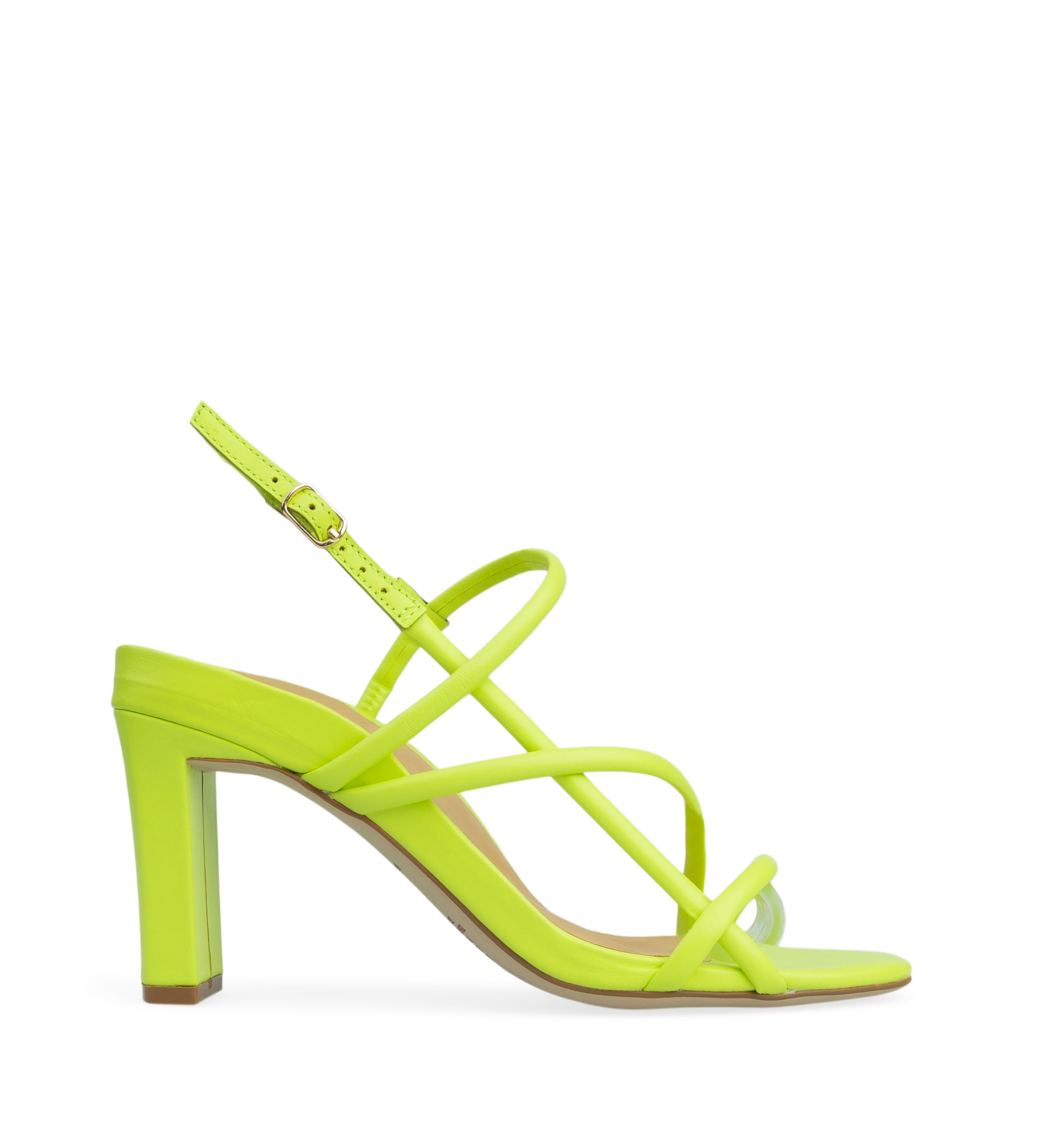 Godwit Chartreuse Leather High Heels