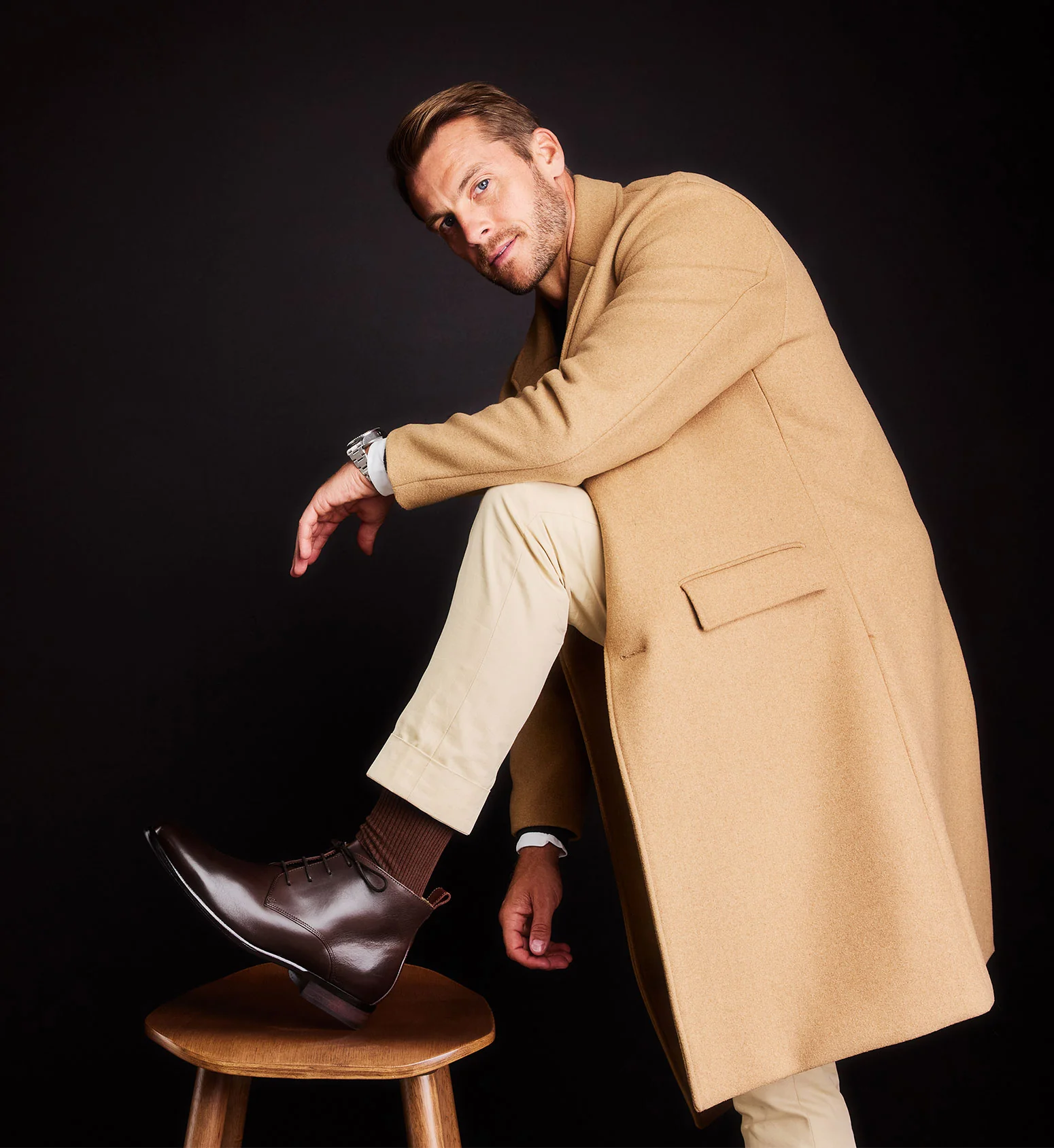 Dubnium Chocolate Leather Boots