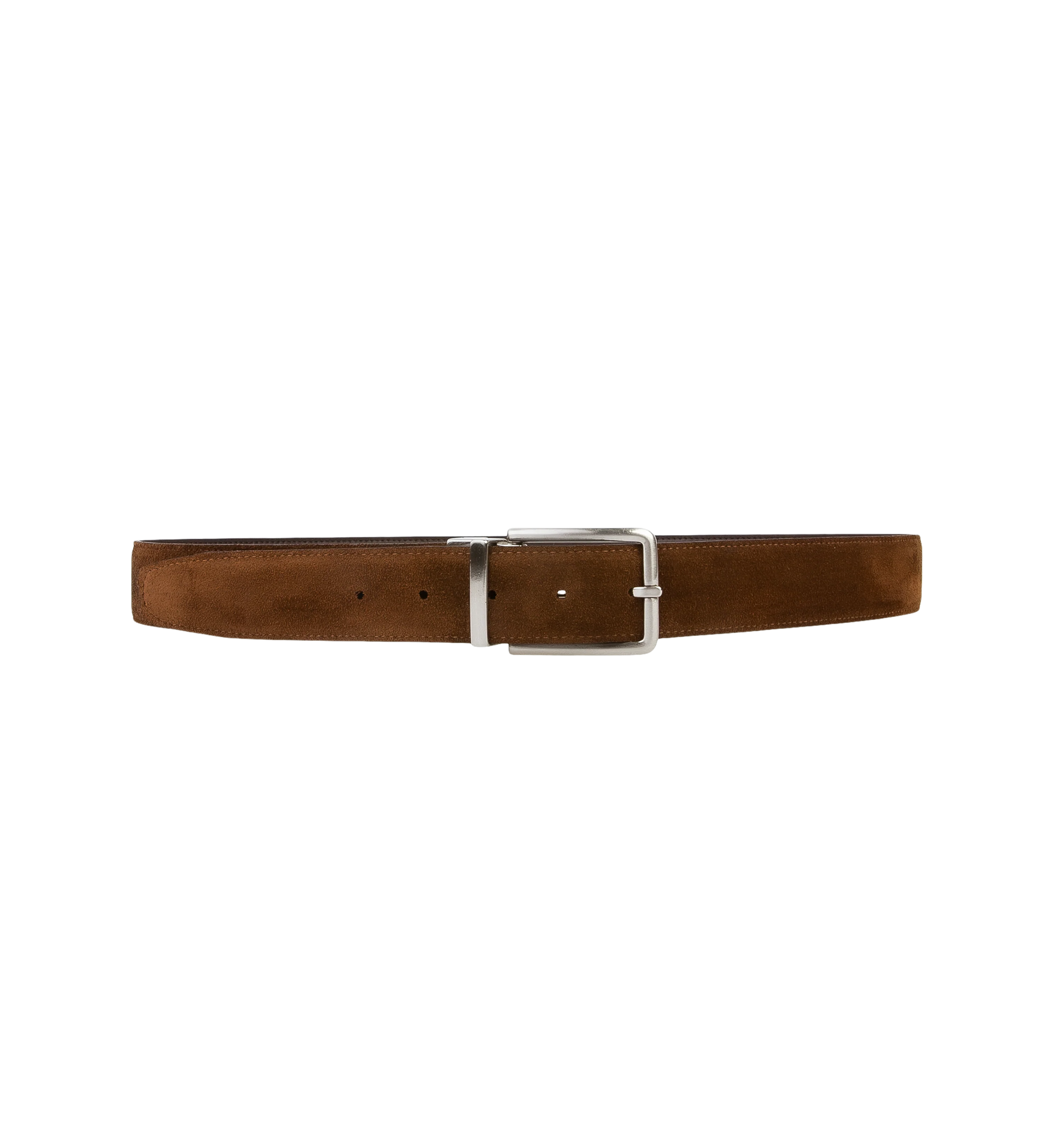 Mens Reversible Belt Chocolate Leather & Tobacco Suede