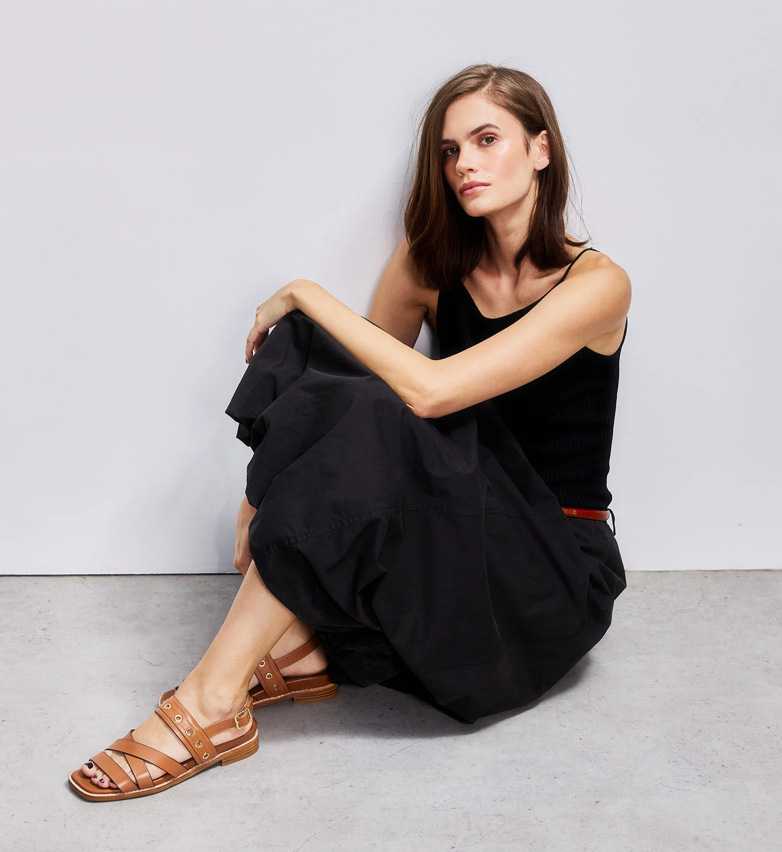 Twinspot Tan Leather & Hardware Sandals