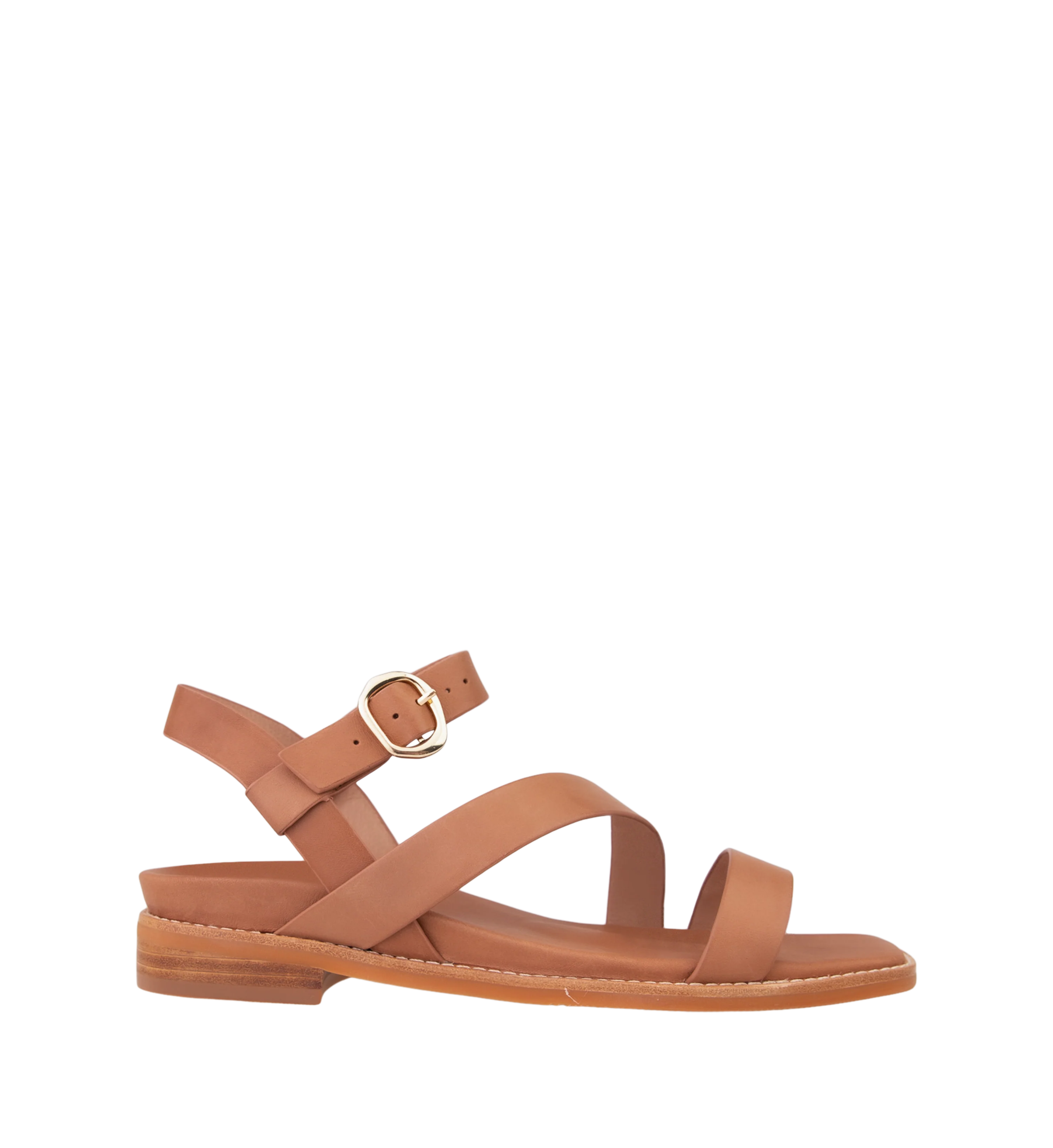 Twite Chestnut Leather Sandals