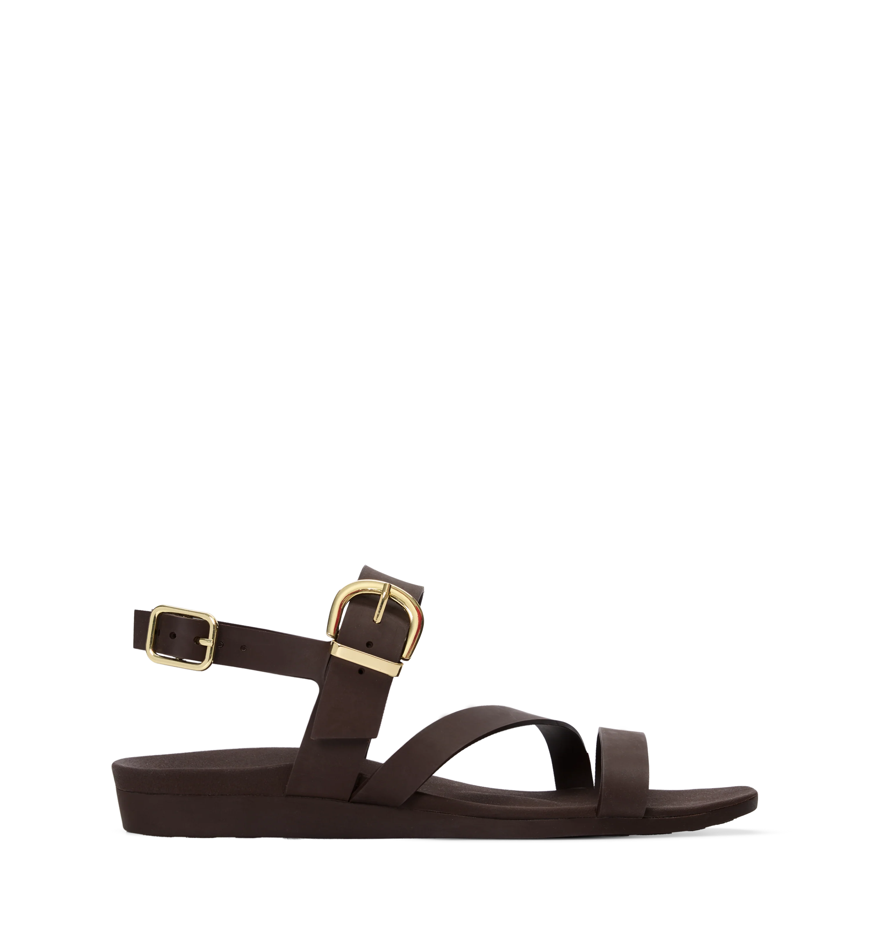 Sandpiper Chocolate Brown Rubber Sandals