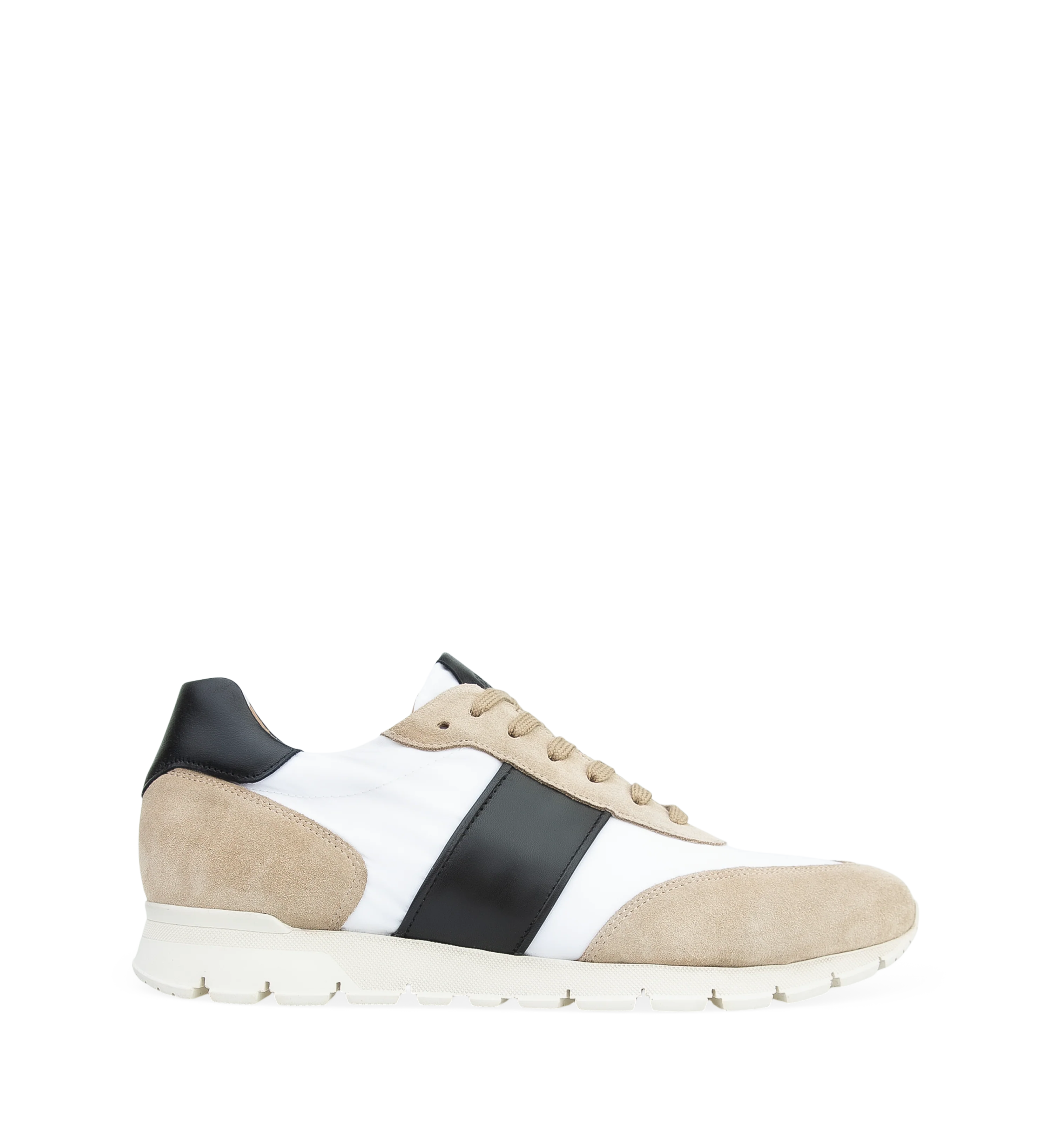 Erbium Black & White Ripstop & Nubuck Sneakers