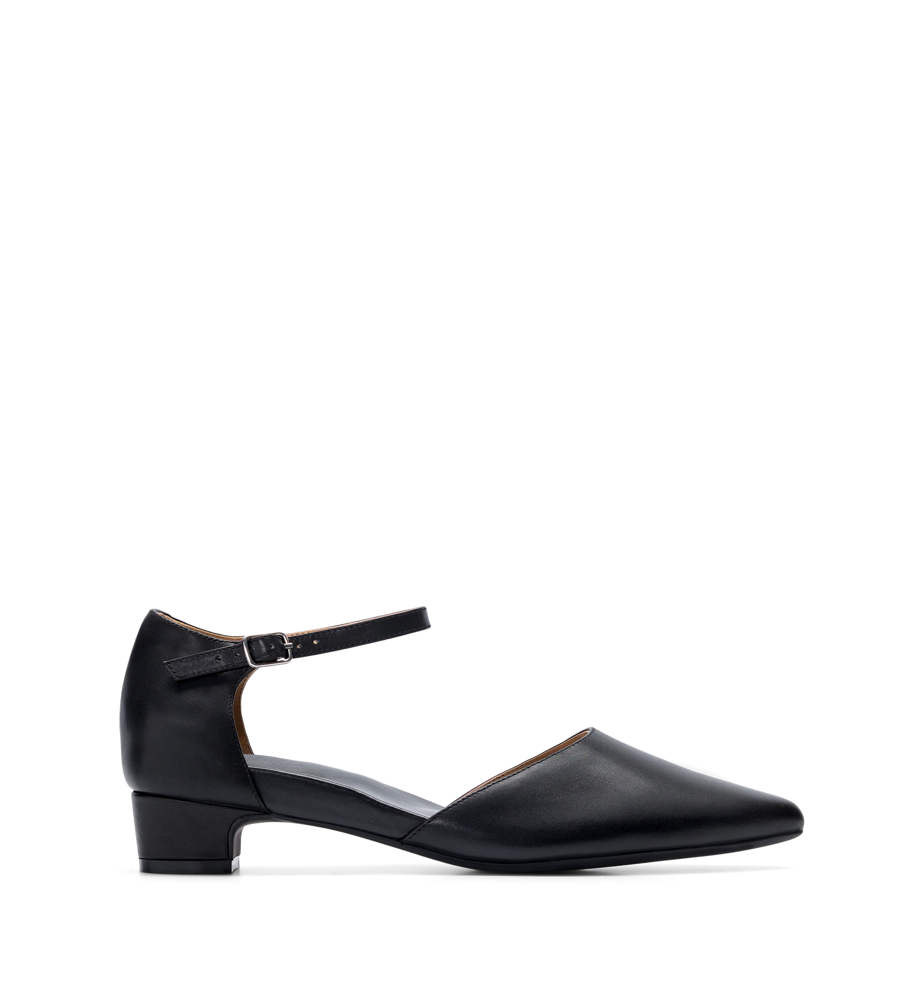 Eagle Black Leather Flats