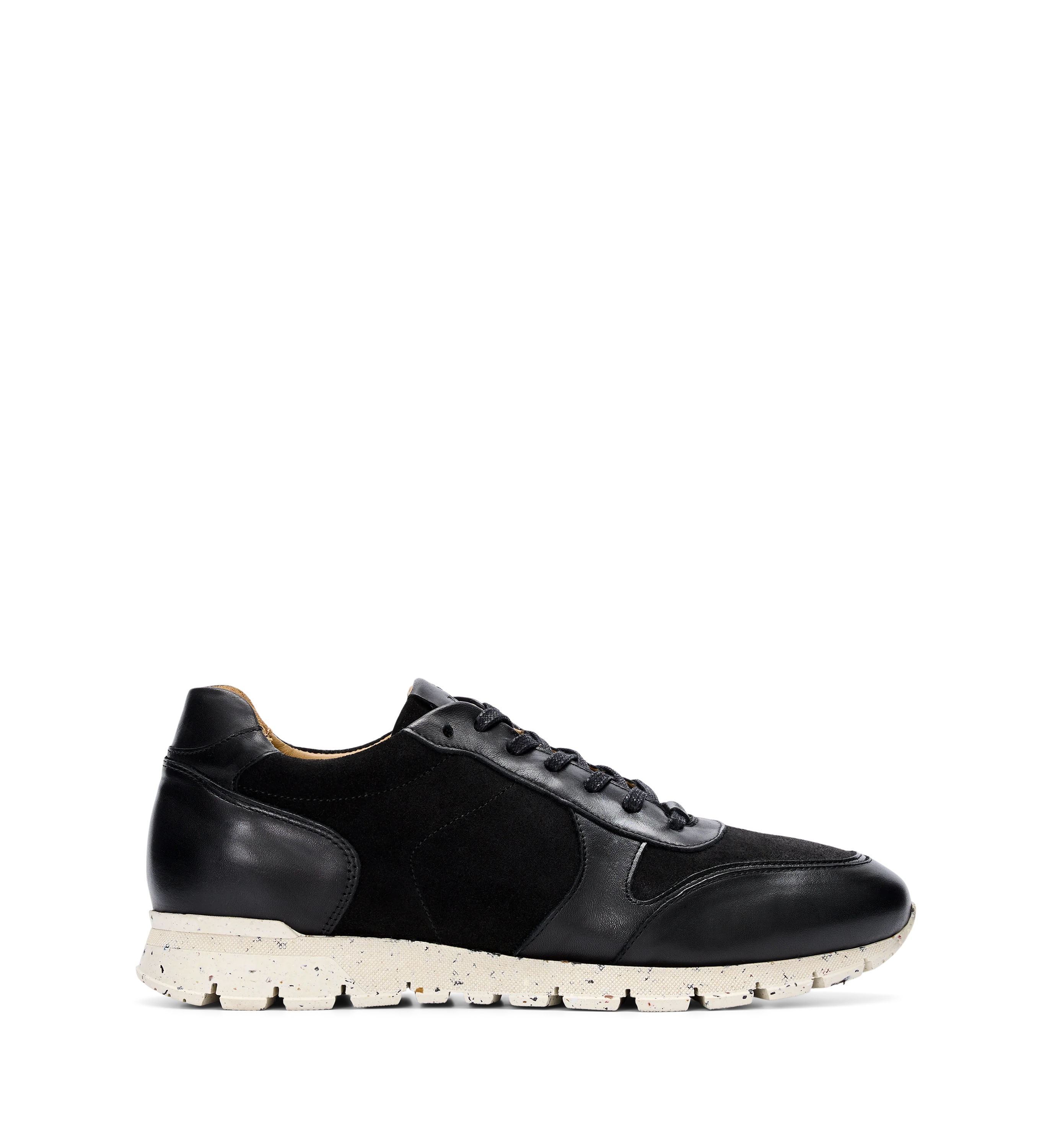 Erbium Black Leather Sneakers