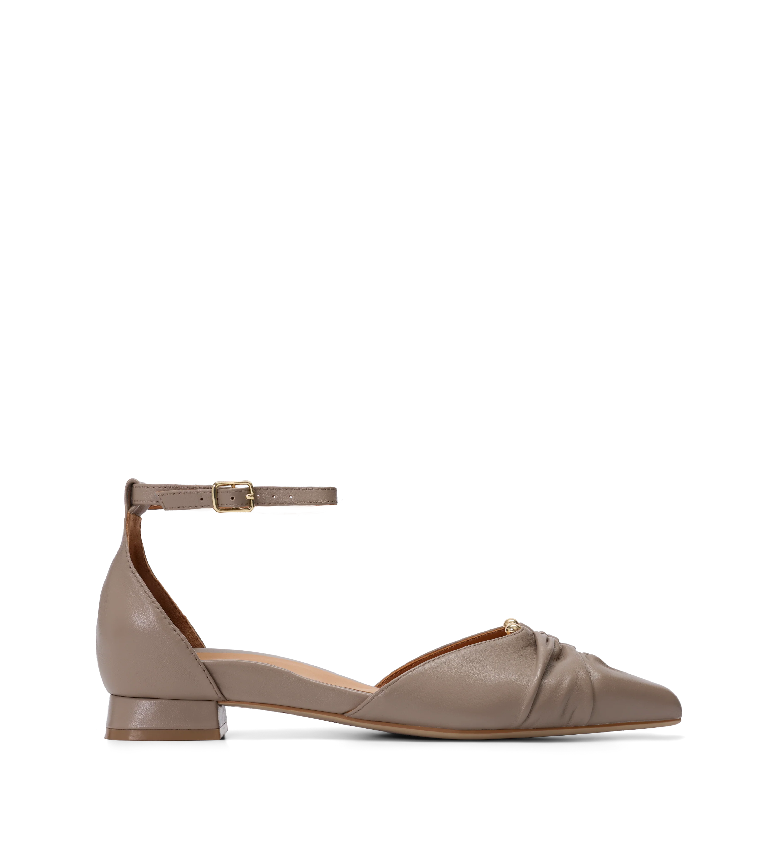 Turca Donkey Leather & Hardware Corporate Flats