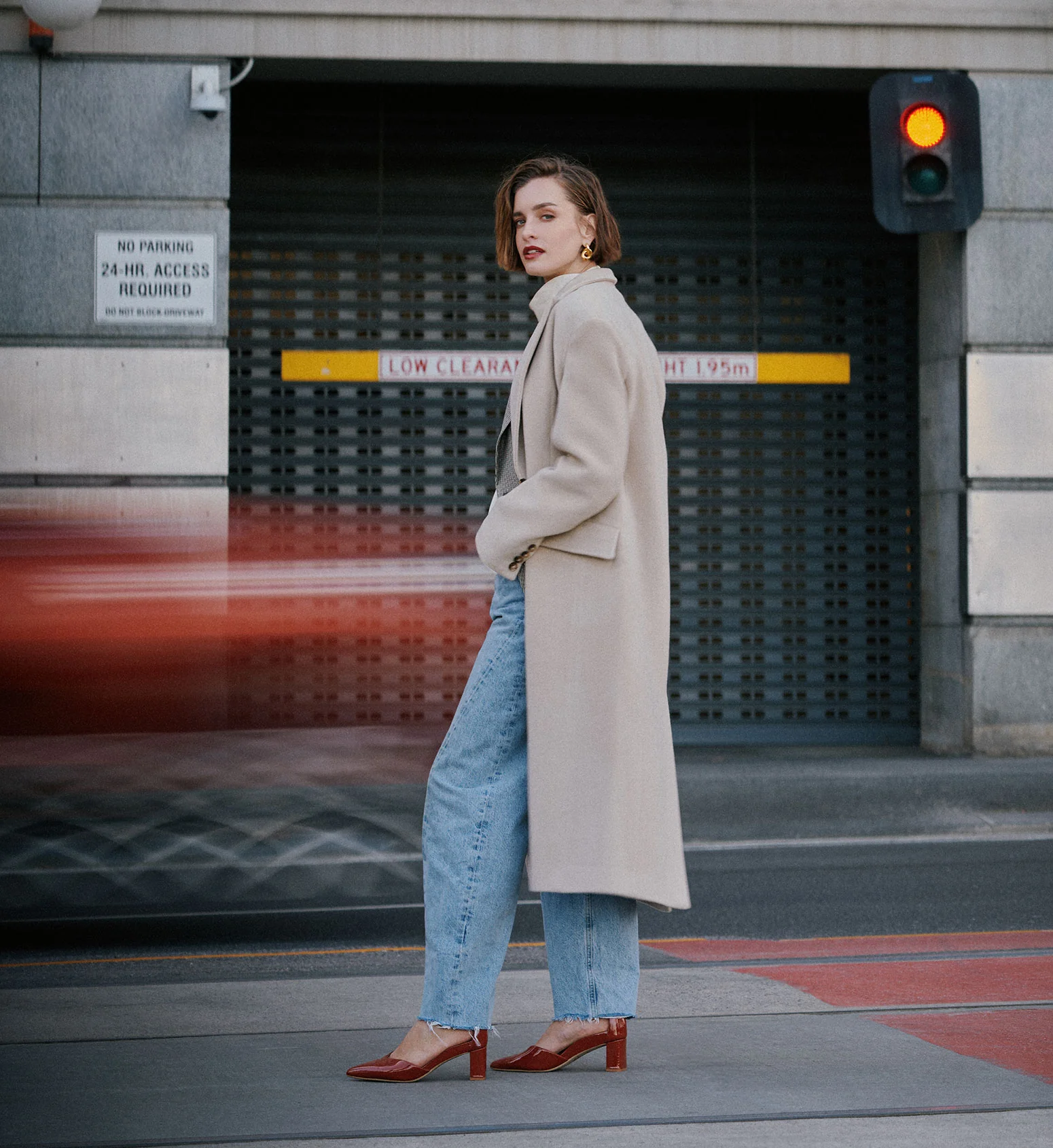 Buteo Rust Patent Leather Low Heels