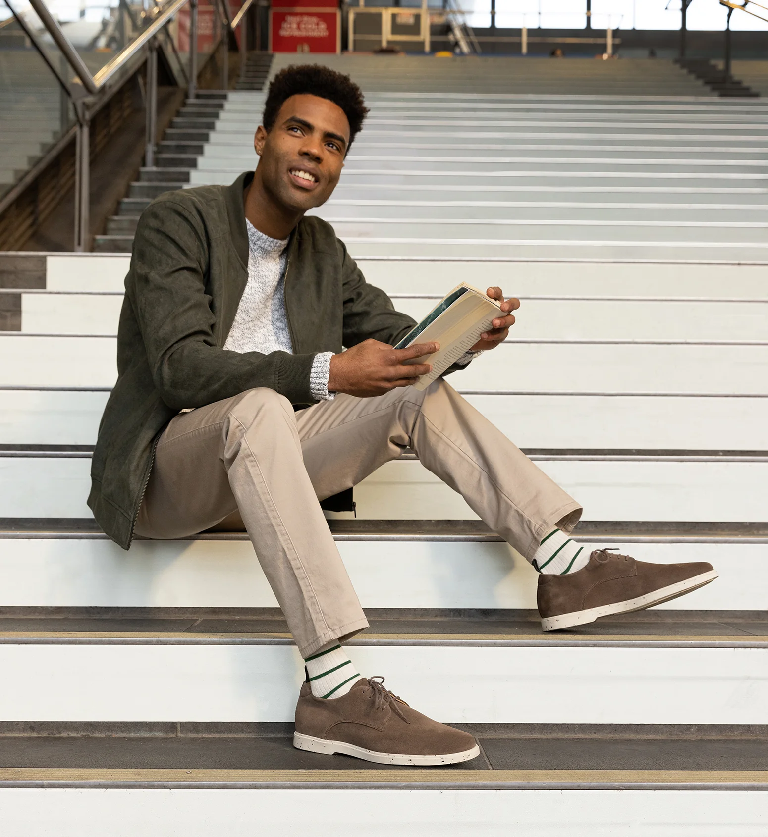 Adamant Grey Suede Lace Ups