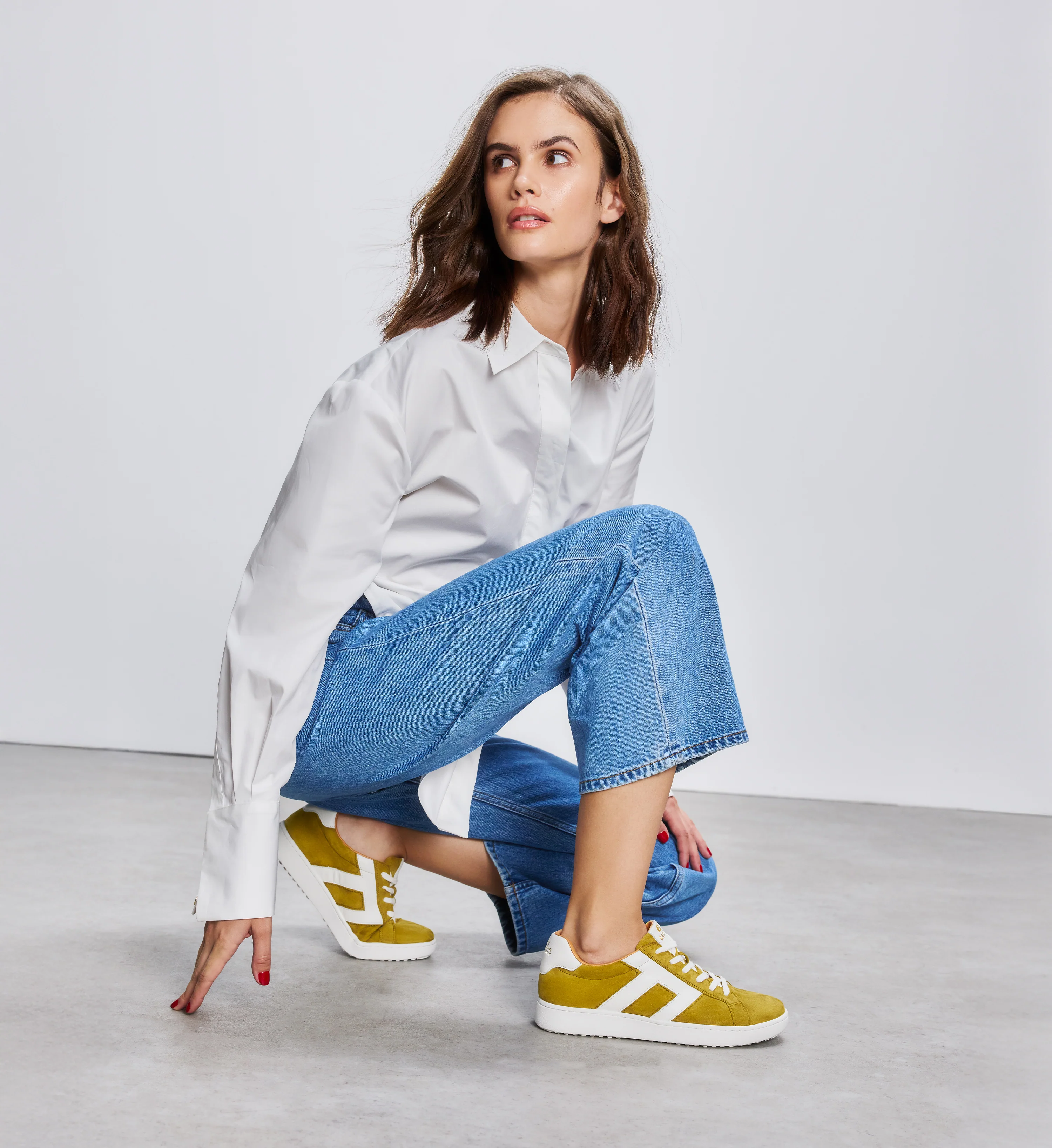 Carib THP Mustard Suede Sneakers