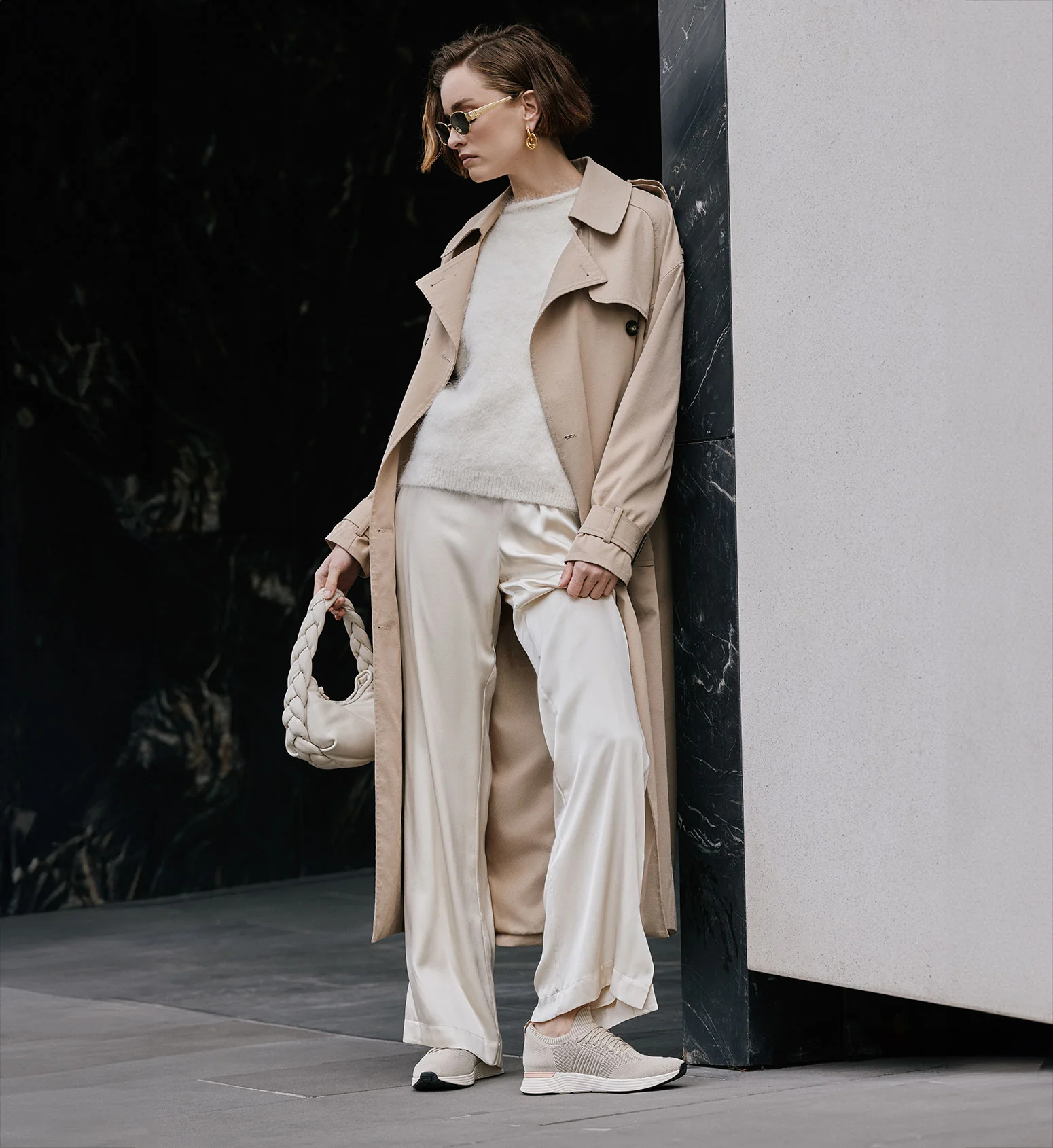 Jinzo Almond Knit Sneakers