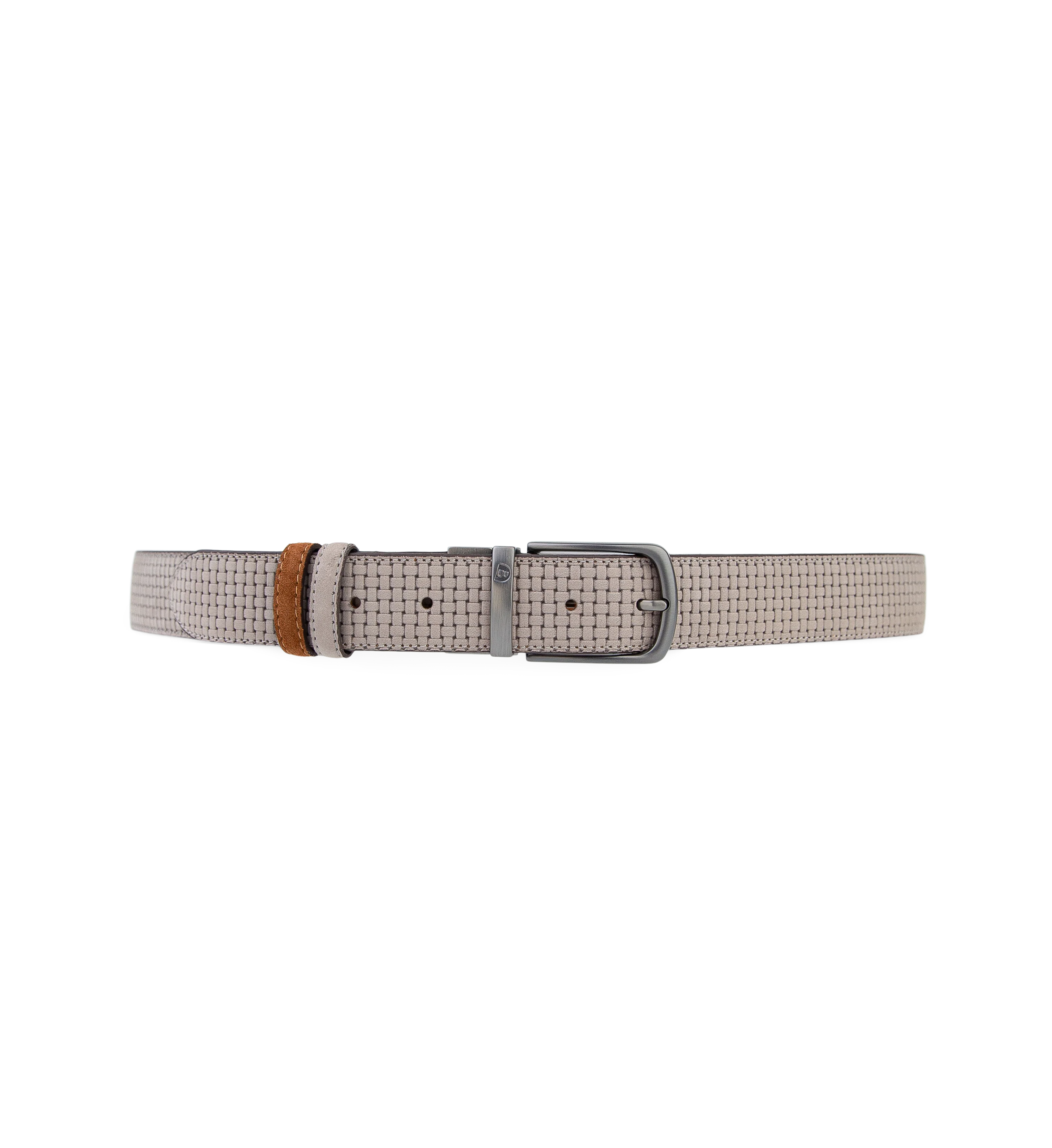 Reversible Belt Grey & Tan Suede
