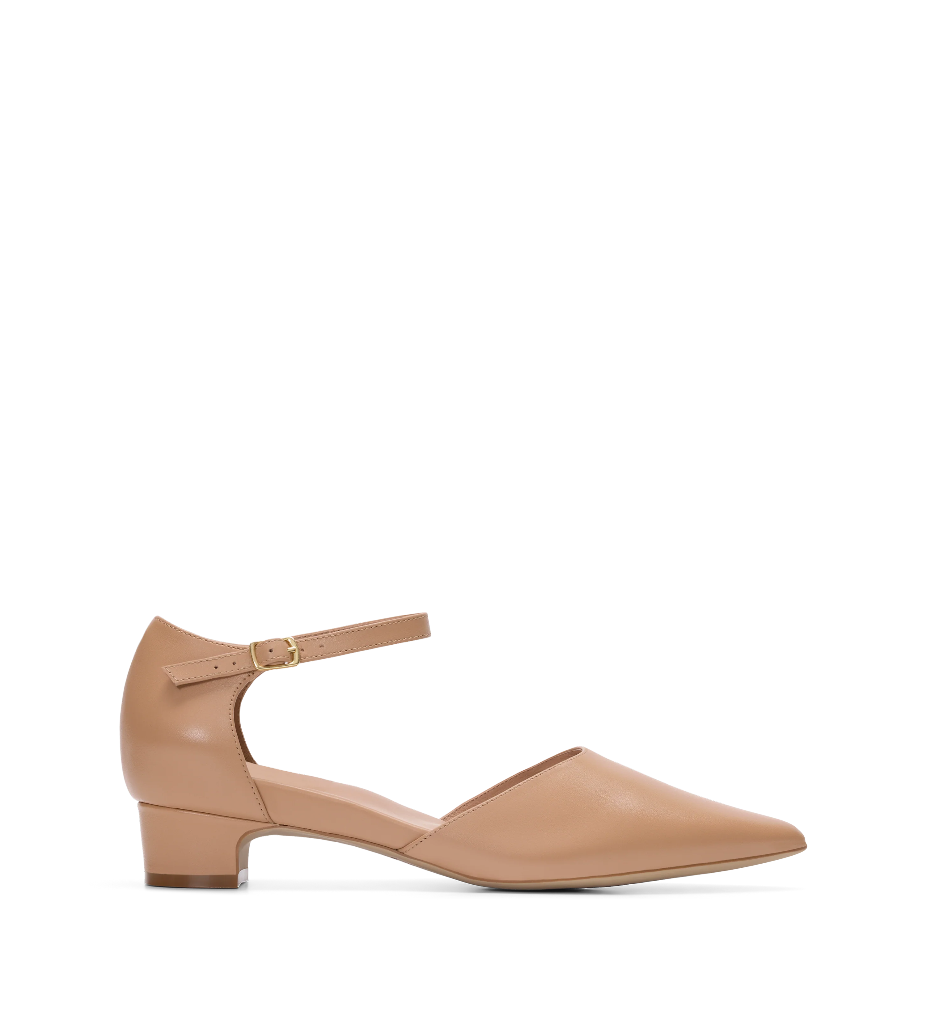 Eagle Blush Beige Leather Flats