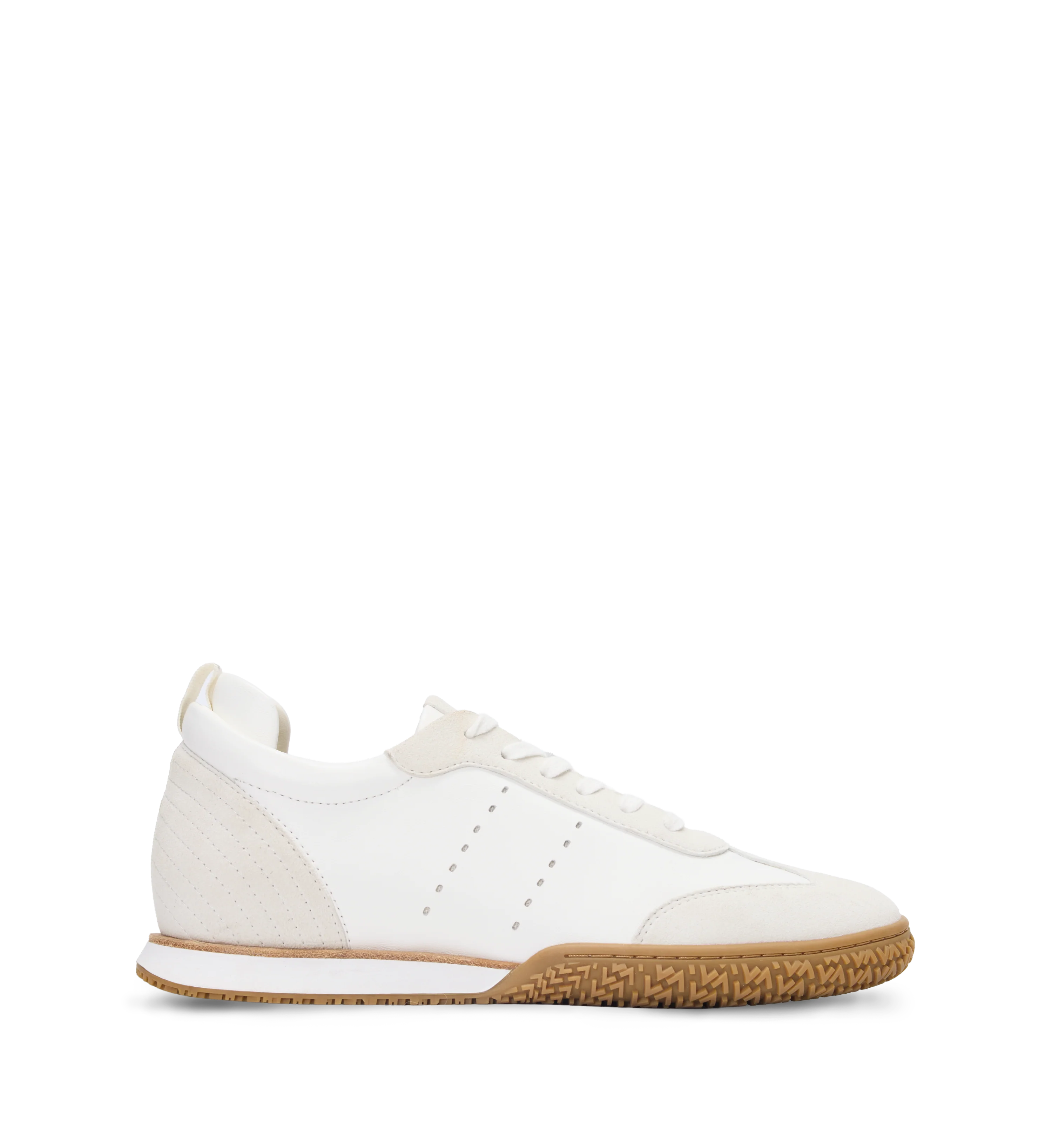 Mockingbird White Leather & Suede Sneakers