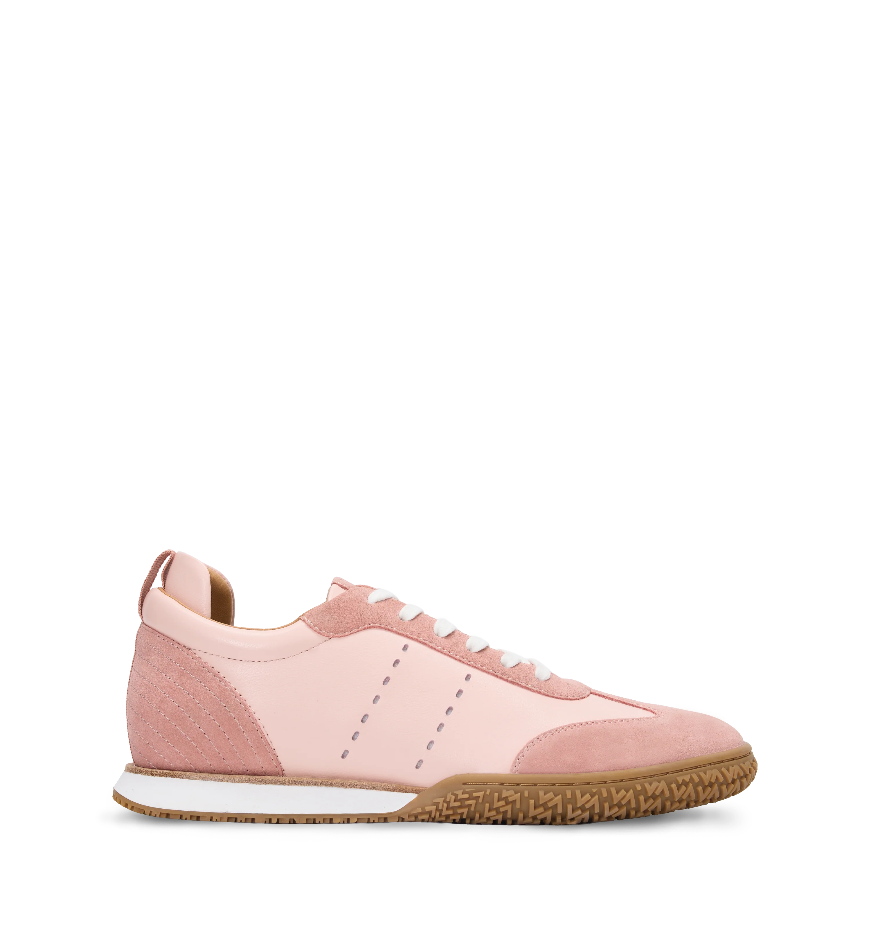 Mockingbird Pink Leather & Suede Sneakers