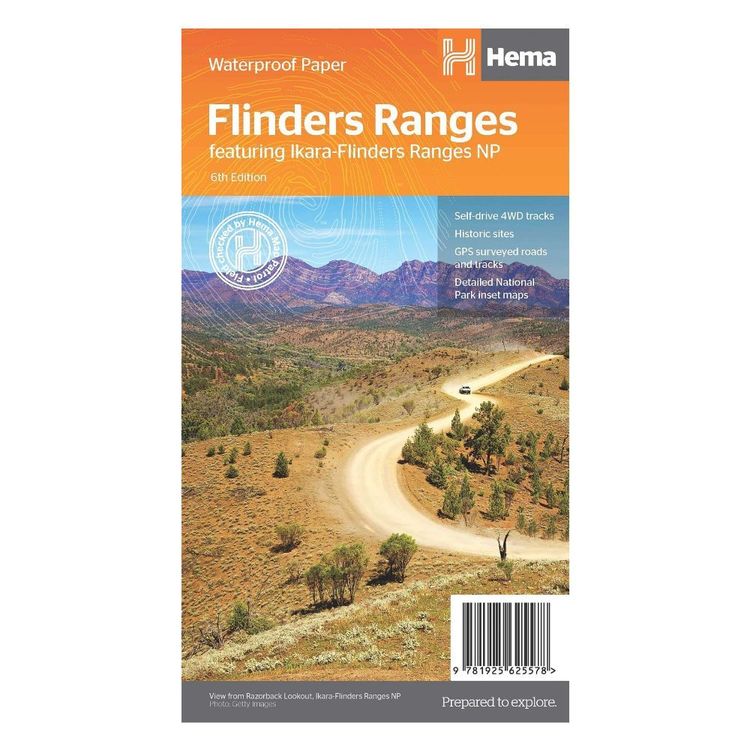 Hema Flinders Ranges Map Multicoloured