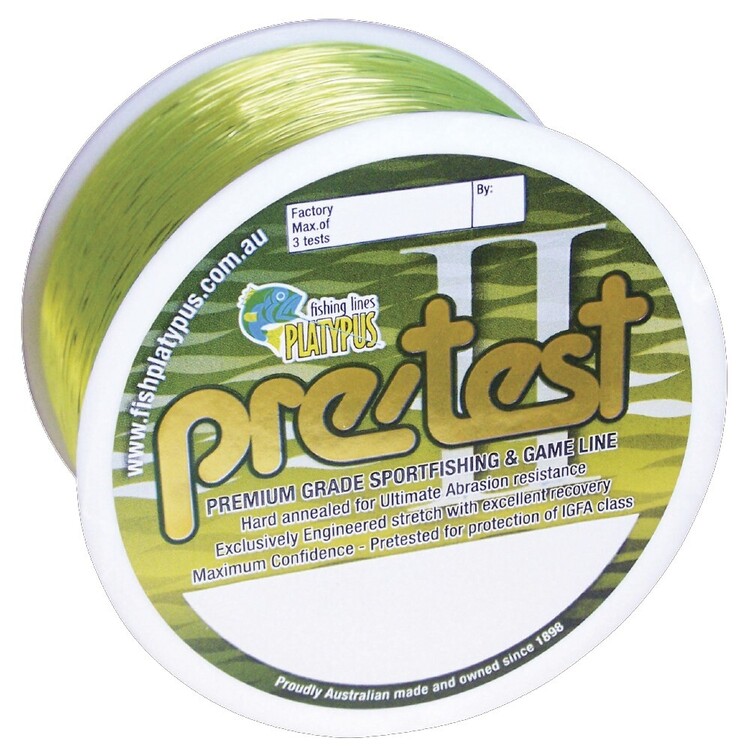 Platypus Pretest Fluro 500M Mono Line Yellow