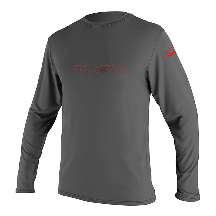 O'Neill Boys' Basic Long Sleeve Sun Shirt Graphite