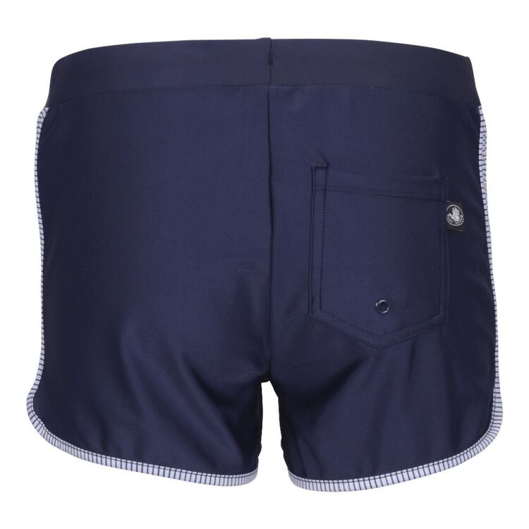 Body Glove Youth Girls Striped Swim Shorts Navy Stripe