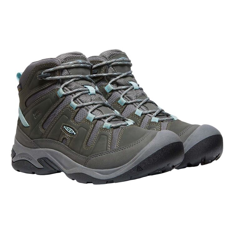 Keen Women's Circadia Waterproof Mid Hiking Boots Steeel Grey & Cloud Blue