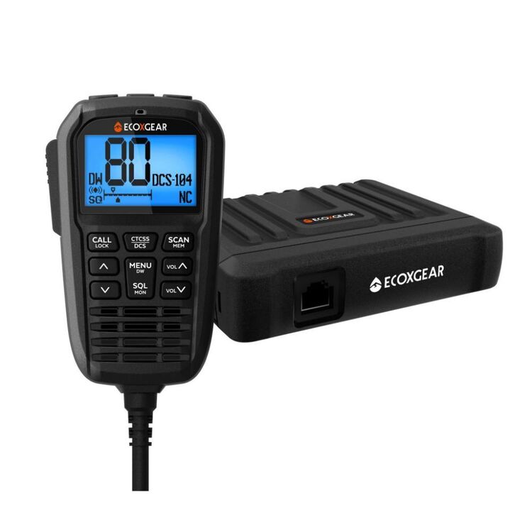 Ecoxgear 5 Watt Super Compact UHF CB Remote Radio Black