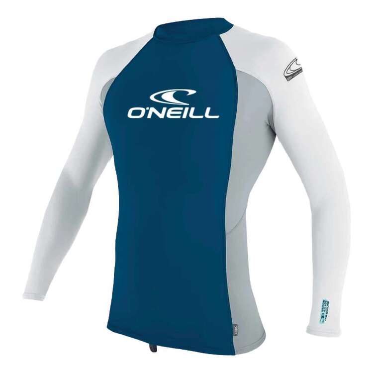 O'Neill Men's Basic Long Sleeve Rash Vest White / Grey