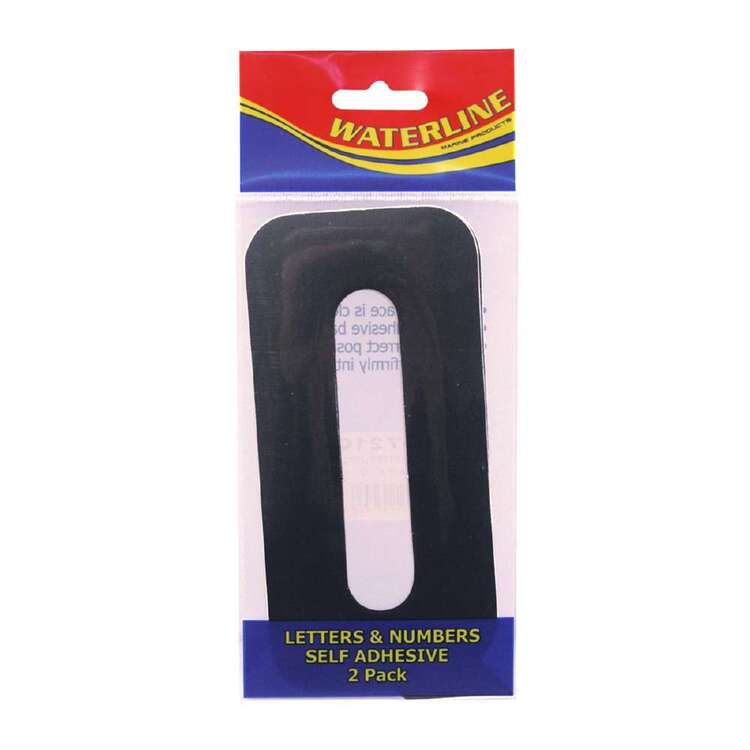 Waterline Boat Letter ''Q'' 6 Inch 2 Pack