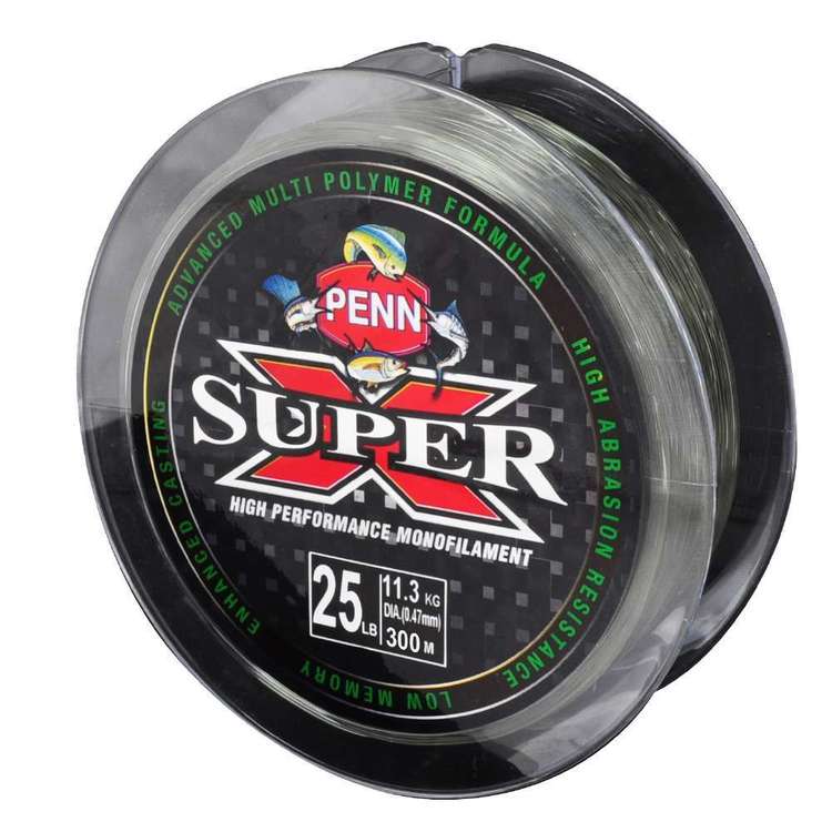Penn Super X 300 Metre Mono Line Green