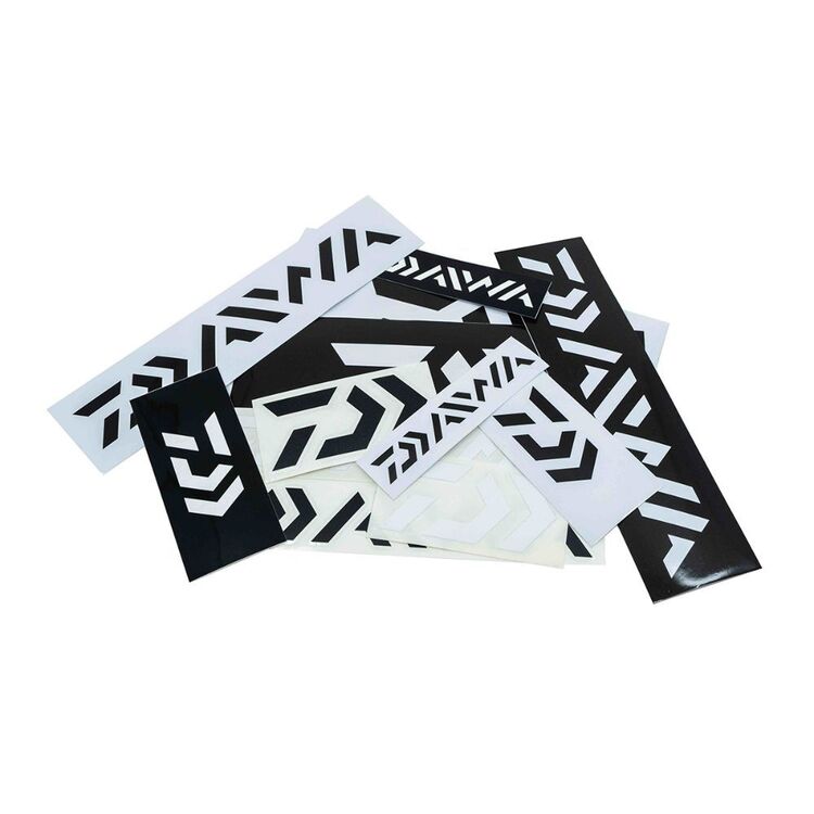 Daiwa Sticker Pack Black & White Small Black & White Small