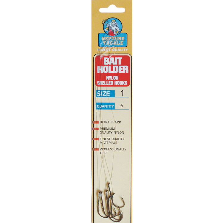 Neptune Tackle Snelled Baitholder Hooks