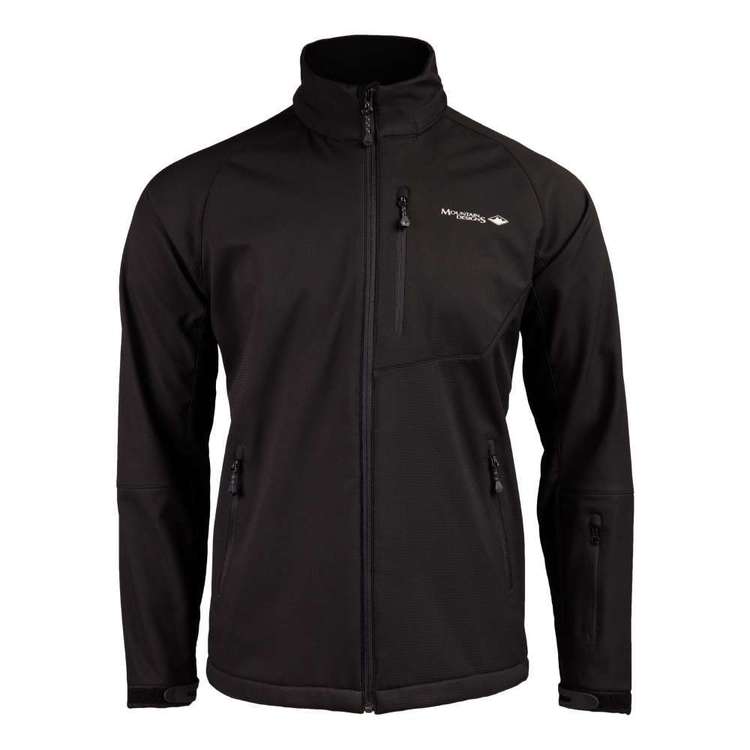 Mountain Designs Men's Perisher Softshell Jacket Black