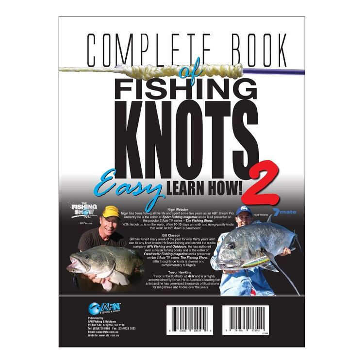 Australian Fishing Network Complete Book of Fishing Knots 2 Black
