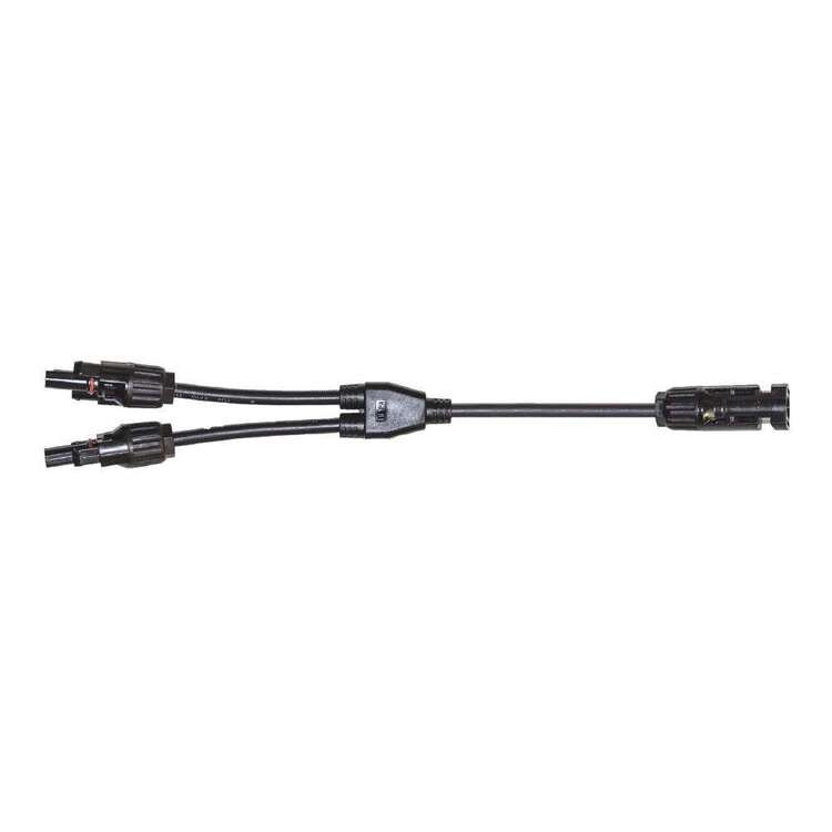 KT Cables Y-Lead - 2 Plugs To 1 Socket Black