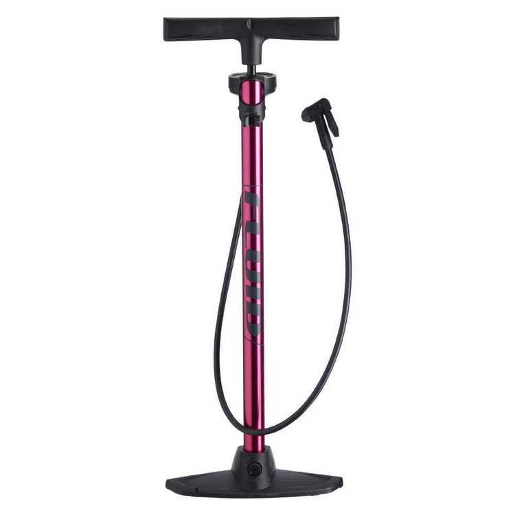 Fluid Premium Rush Alloy Floor Pump Red
