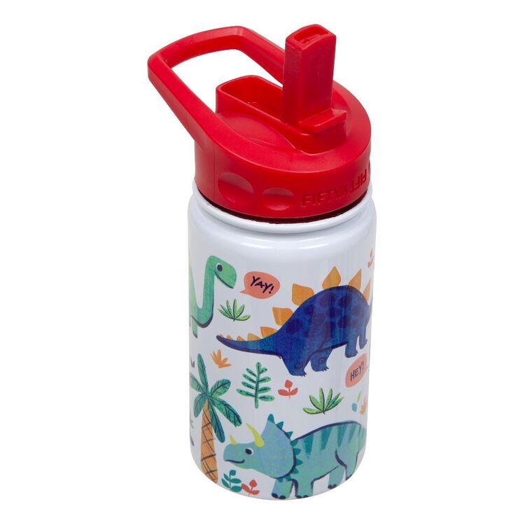 Fifty Fifty Kids Dinosaur Water Bottle Red 354 mL