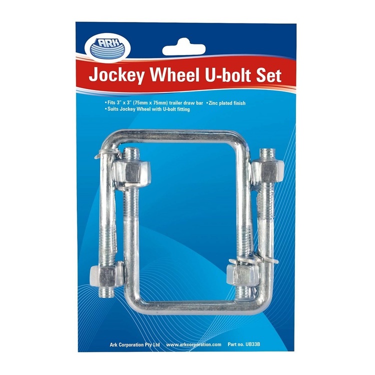 Ark U-Bolts 75x50 mm Jockey Wheel Silver 75 x 50 mm