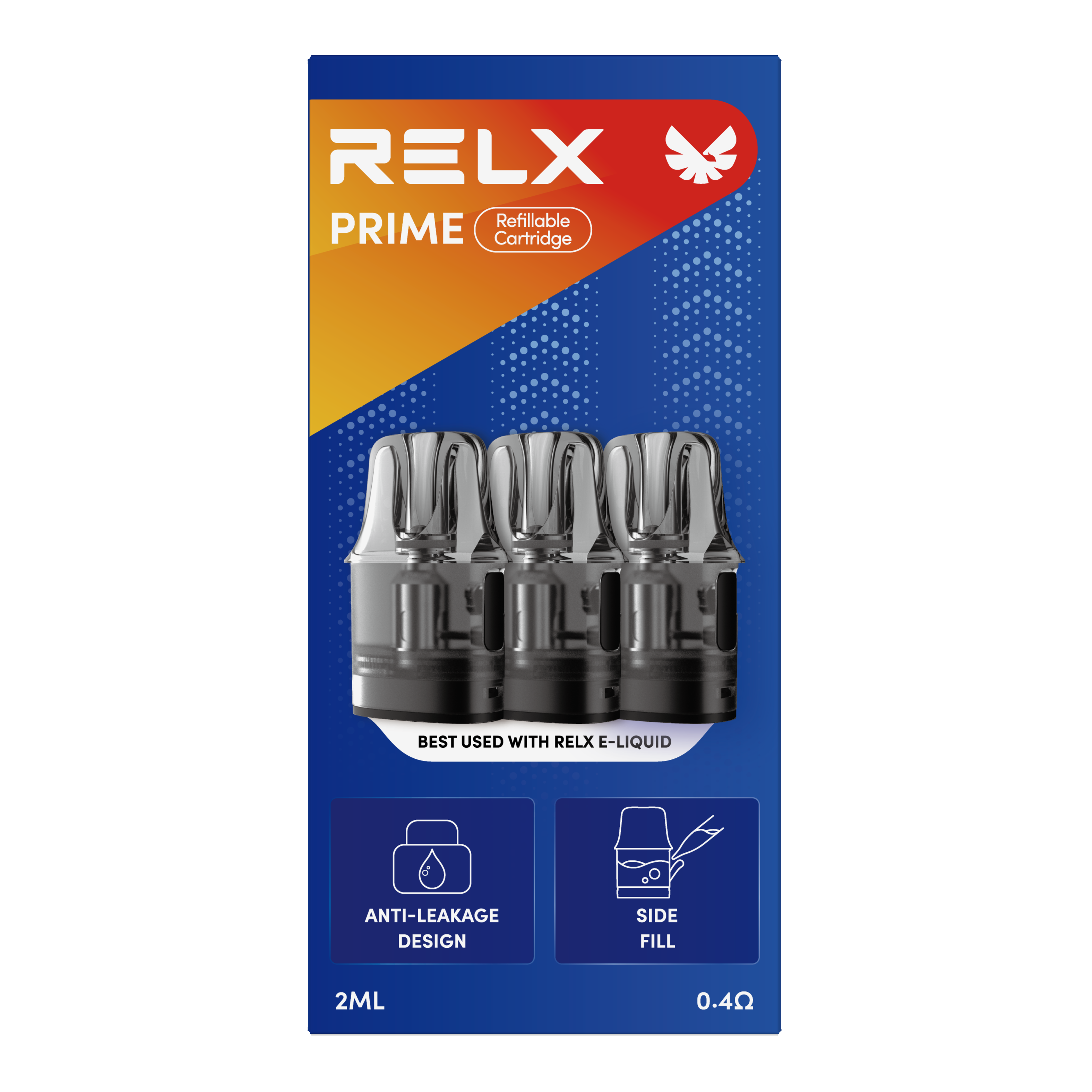悅刻RELX-Prime Pod-空彈艙 3 Pods 0.1-0.4ohm