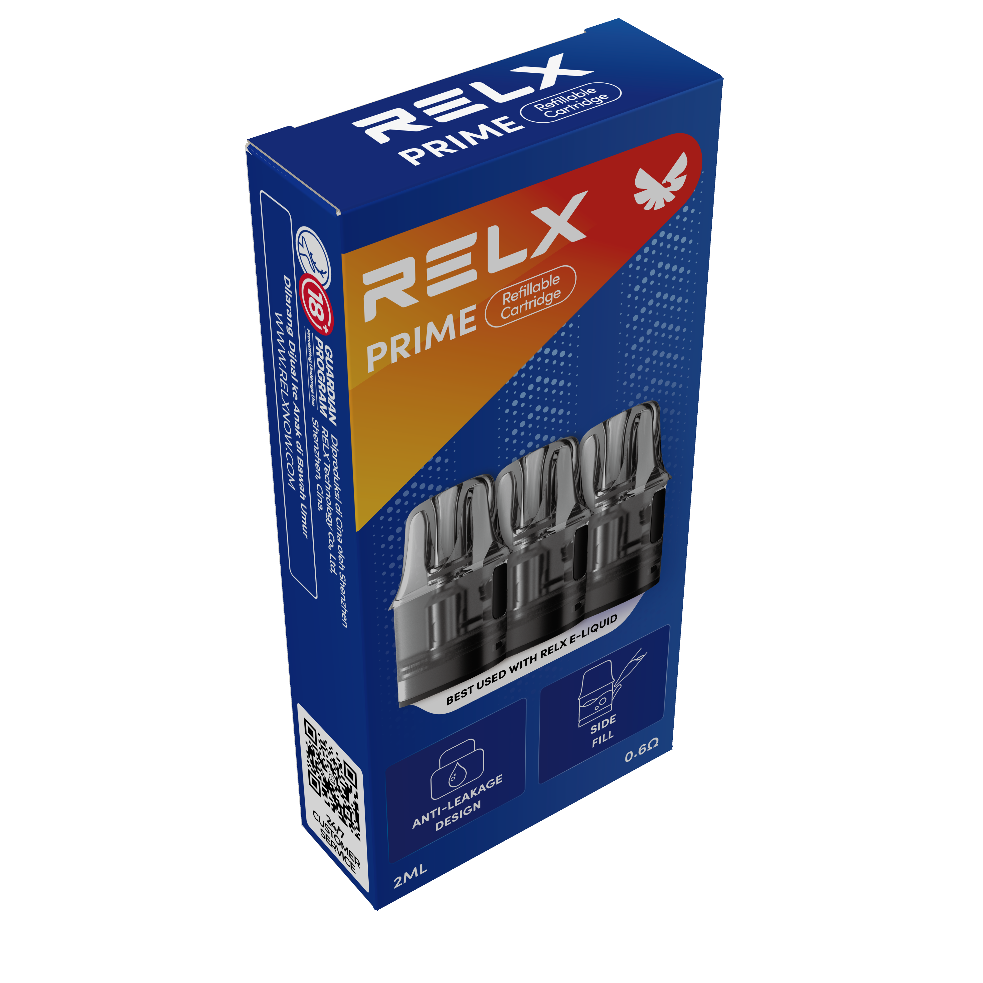 悅刻RELX-Prime Pod-空彈艙 3 Pods  0.2-0.6ohm