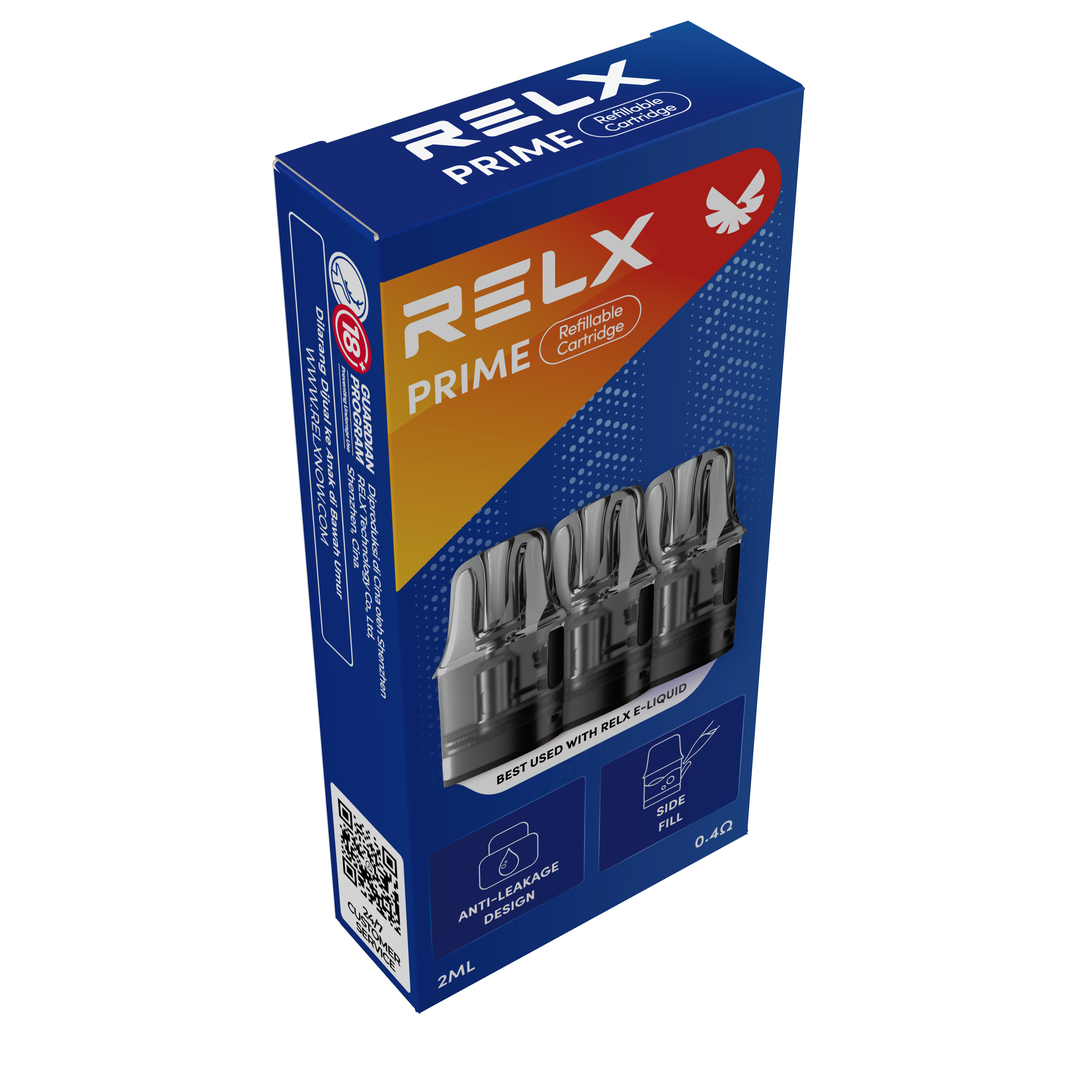 悅刻RELX-Prime Pod-空彈艙 3 Pods 0.1-0.4ohm