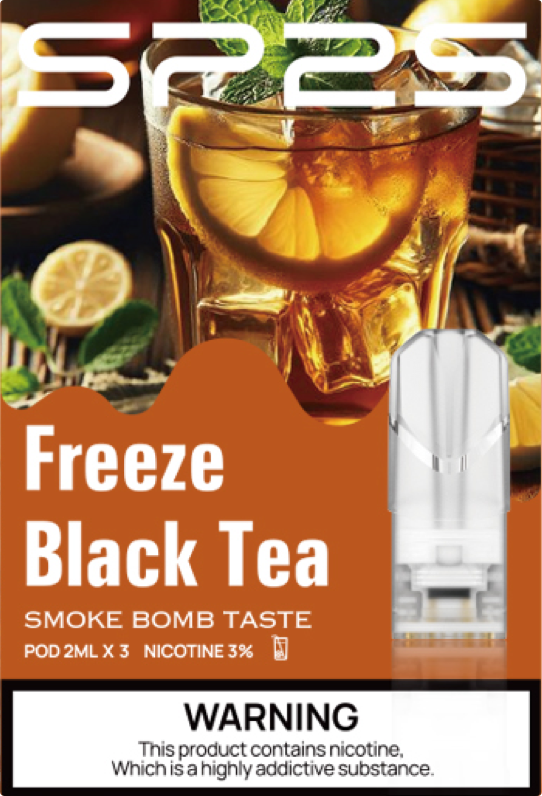 思博瑞SP2S  国际版透明替換煙彈 口味豐富 充填高品質煙油 一盒3顆煙彈 兼容二代主機  冰紅茶