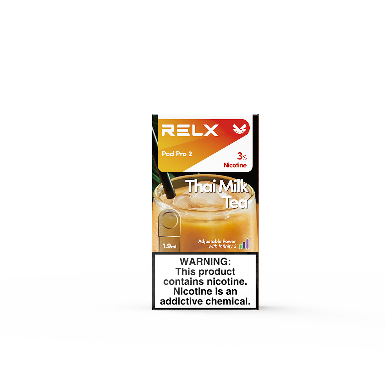 悦刻RELX Pod Pro 2六代煙彈 1顆装 thai milk tea 泰國奶茶