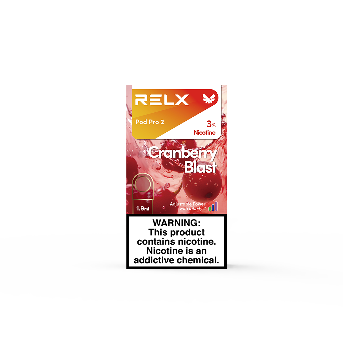 悦刻RELX Pod Pro 2六代煙彈 1顆装 Cranberry Blast 蔓越莓