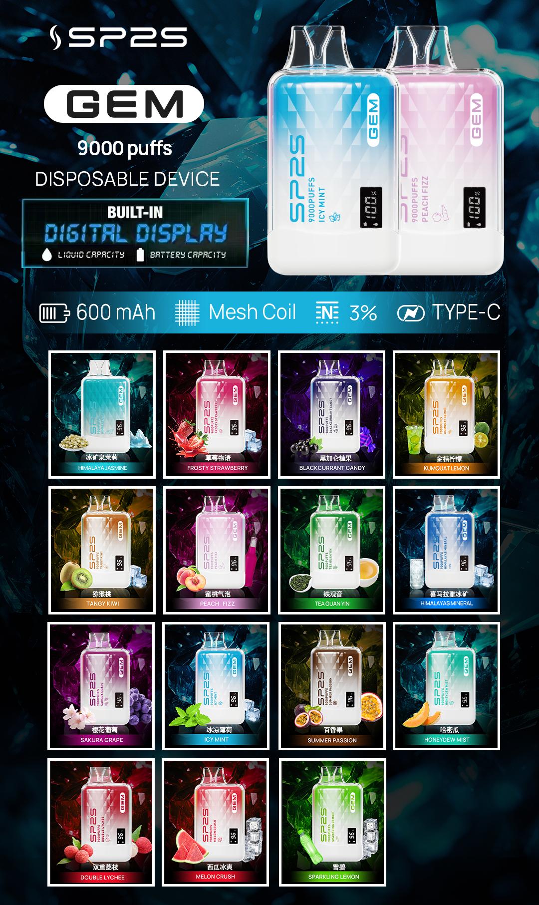 思博瑞SP2S GEM 一次性9000口 拋棄式 液晶屏