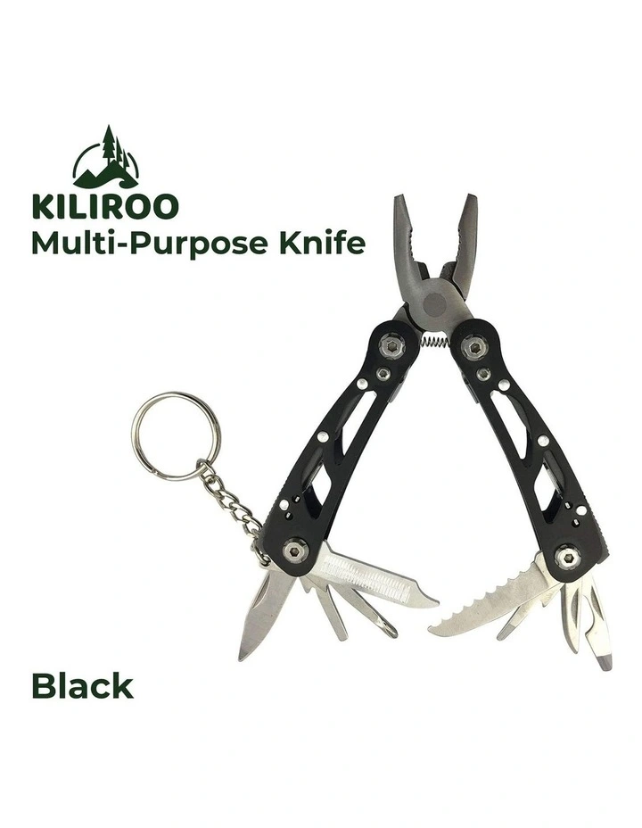 13 in 1 Multi Purpose Knife in Black