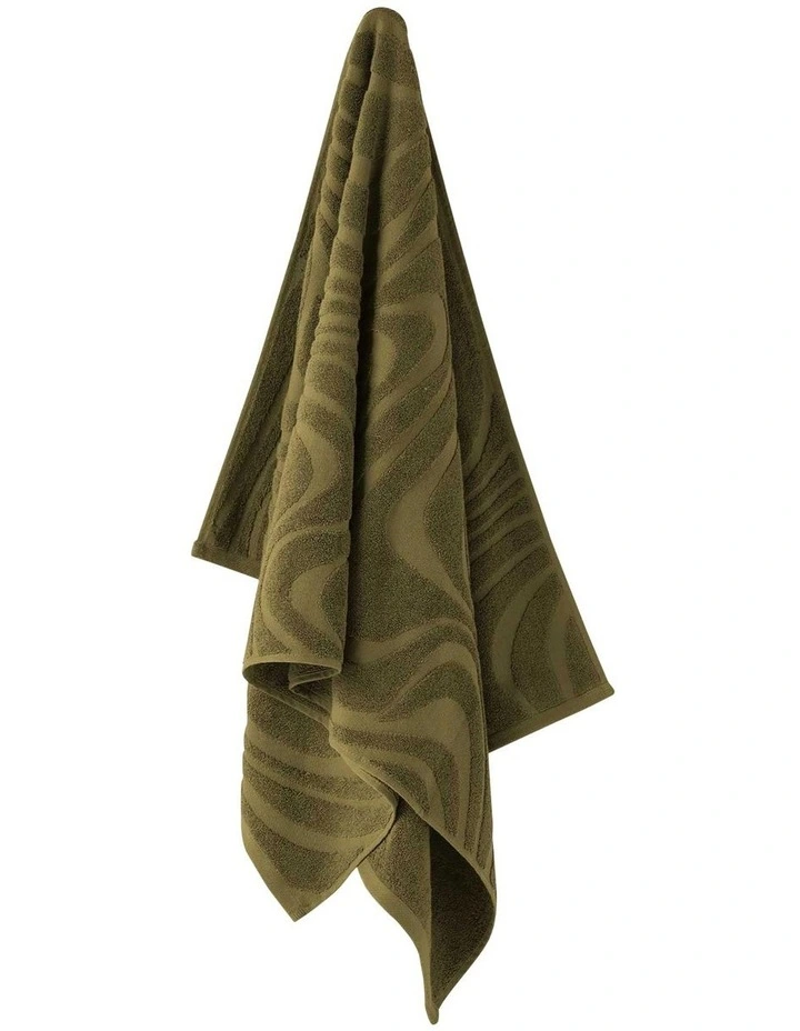 Aura Wave Towel Range in Willow