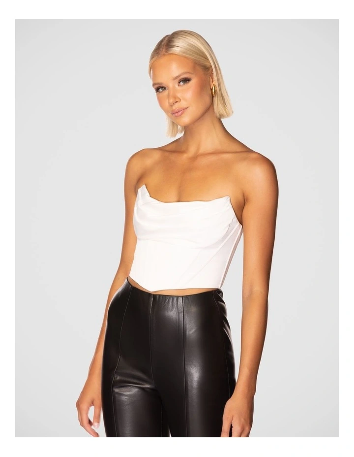 Mika Corset Top in Ivory