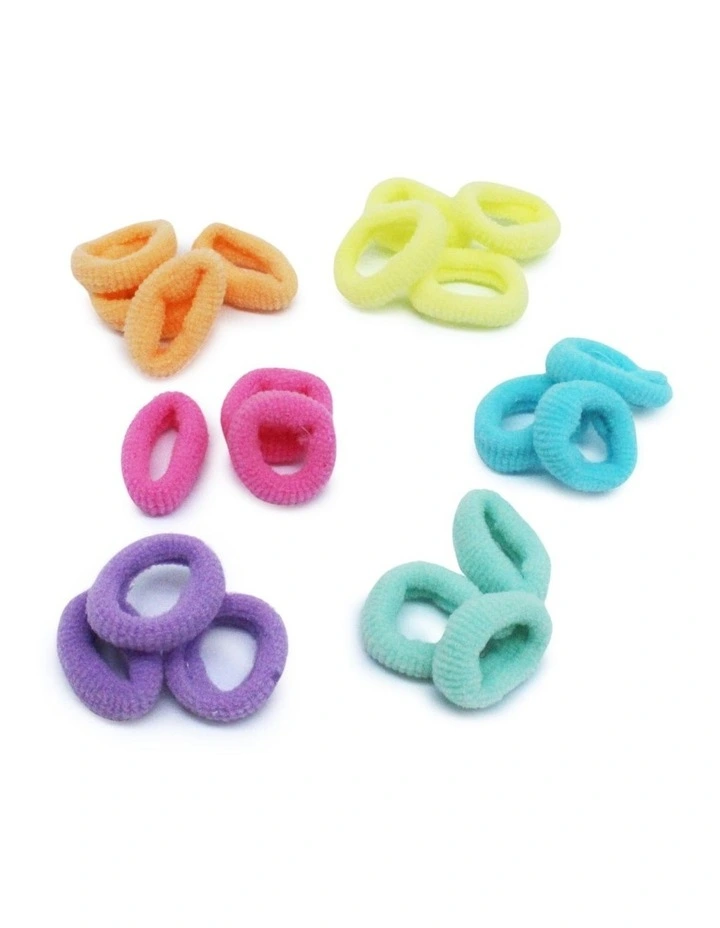 Mini Nylon Hair Tie 20 Pack in Multi