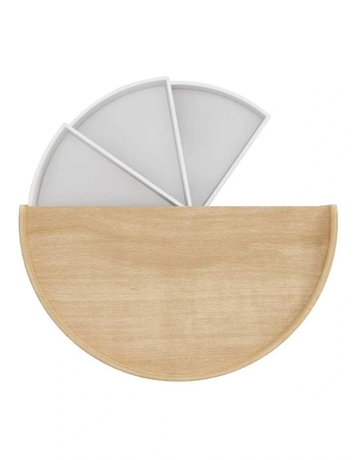 Moona Storage Box in White/Natural